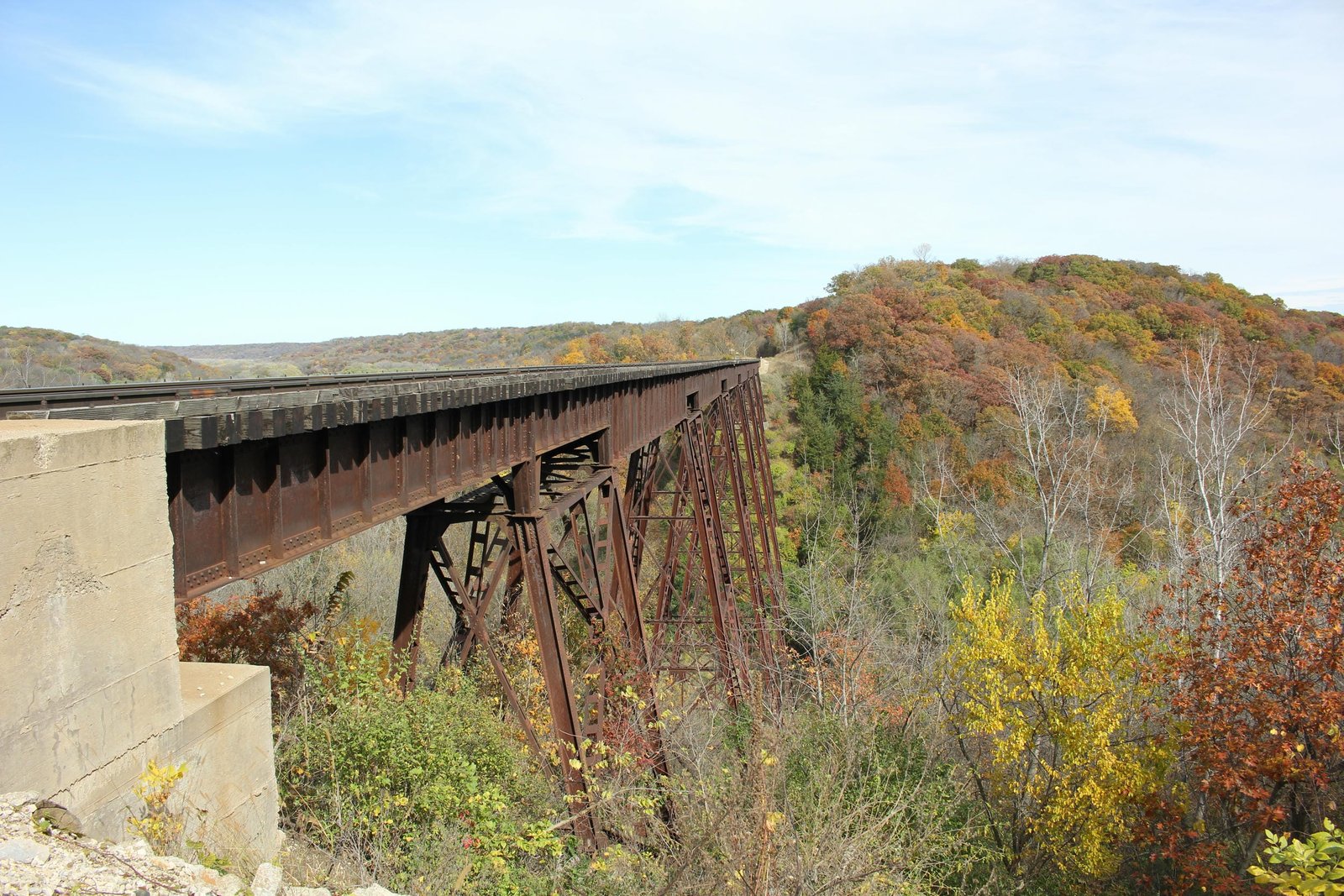 Looking north